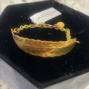 Artisan Crafted Curved Feather Bracelet -NWT